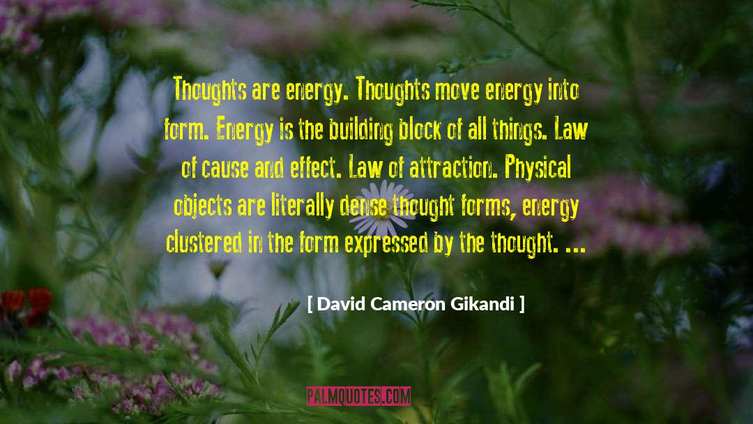 Power Of Law Of Attraction quotes by David Cameron Gikandi