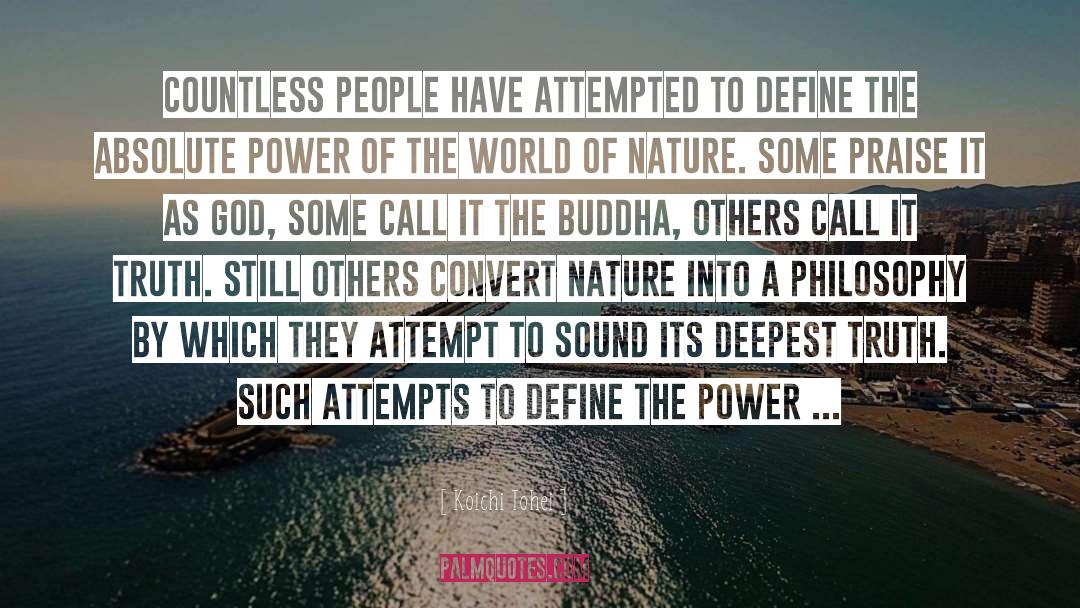 Power Of Nature quotes by Koichi Tohei