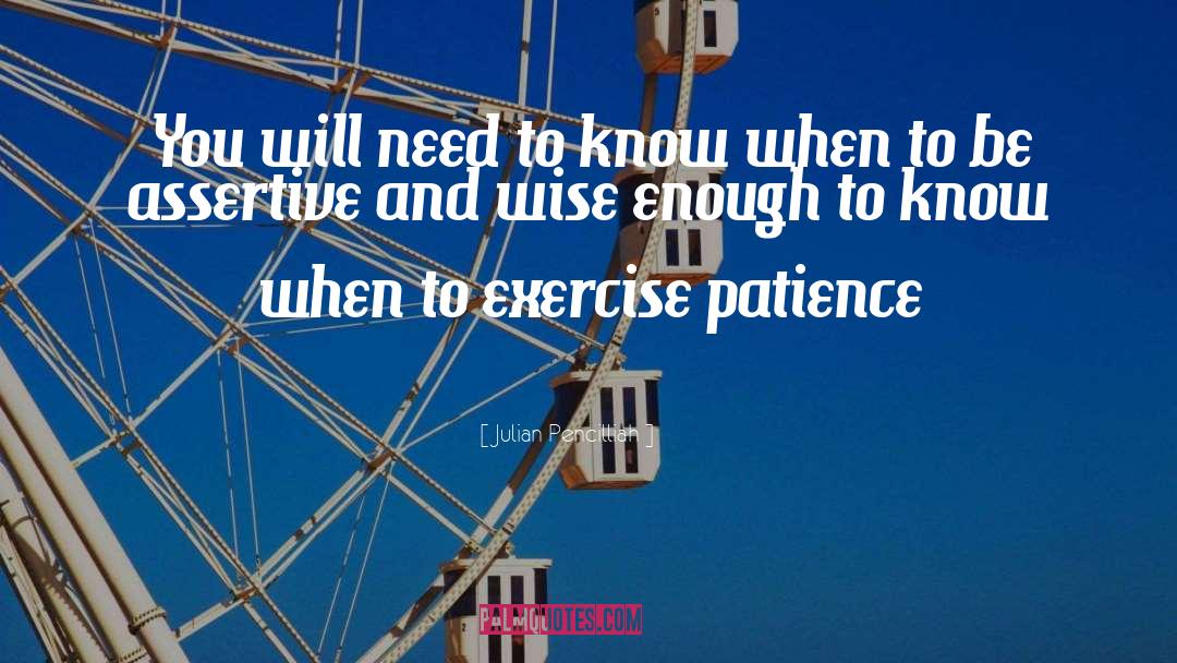 Power Of Patience quotes by Julian Pencilliah