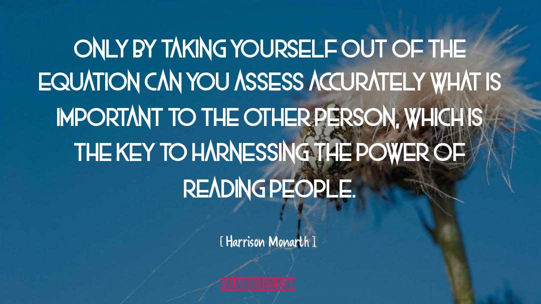 Power Of Reading quotes by Harrison Monarth