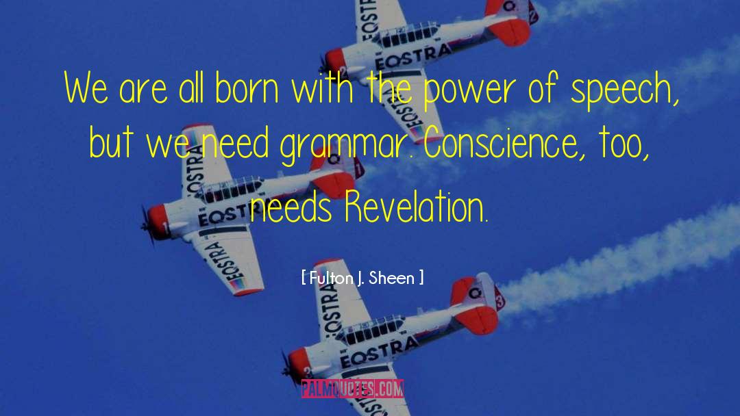 Power Of Speech quotes by Fulton J. Sheen