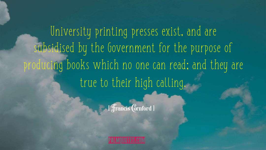 Power Of The Printing Press quotes by Francis Cornford