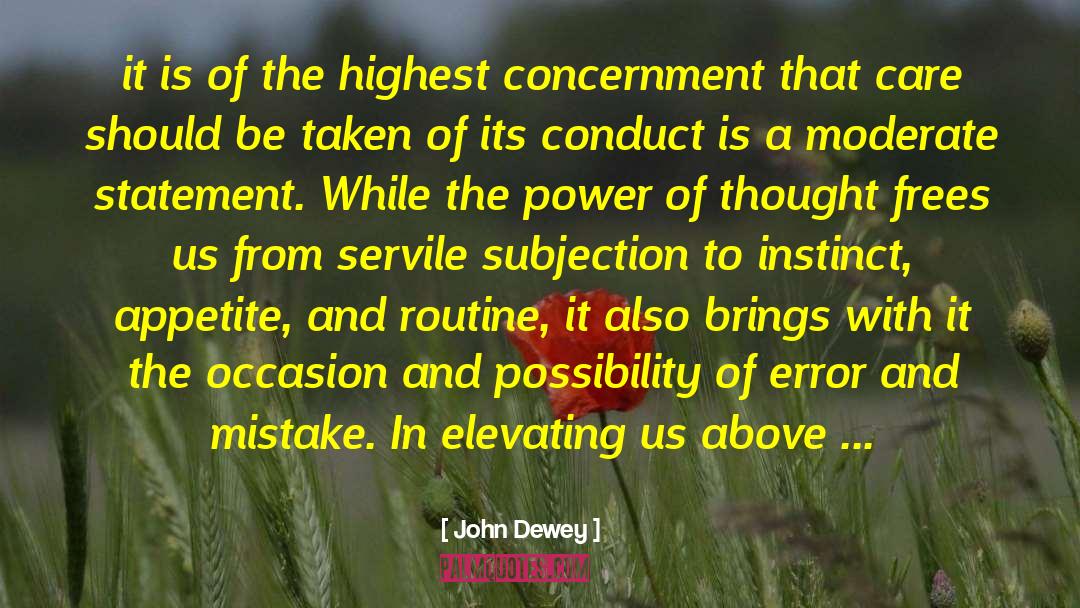 Power Of Thought quotes by John Dewey