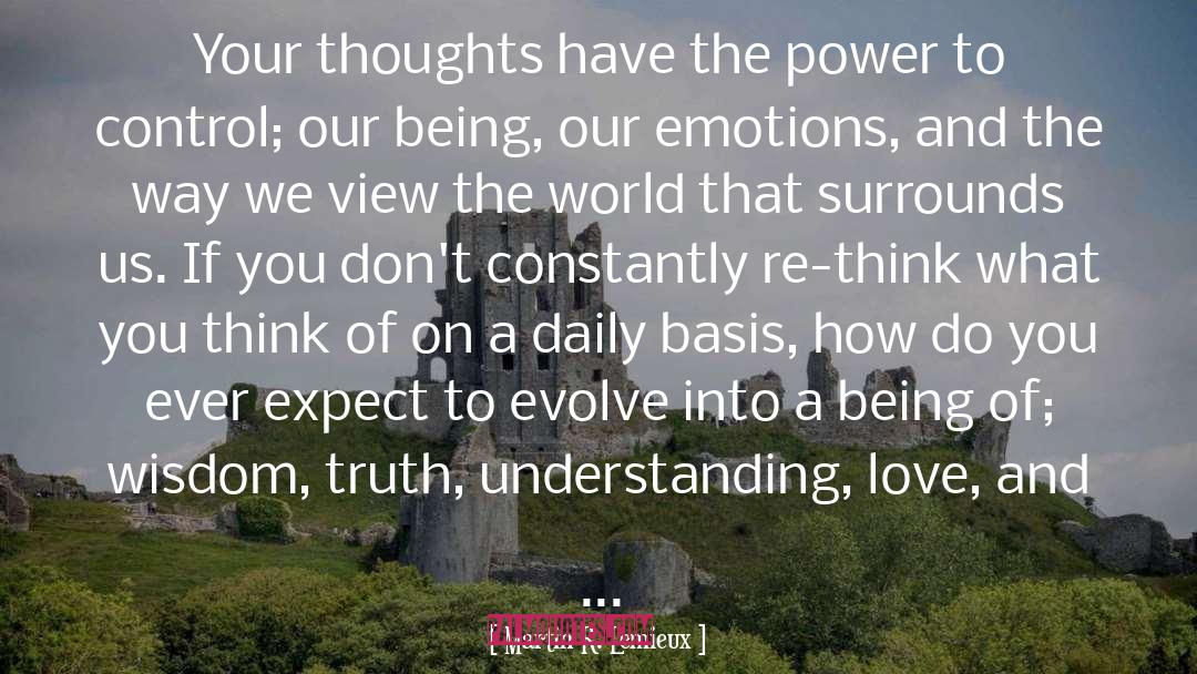 Power Of Thoughts quotes by Martin R. Lemieux