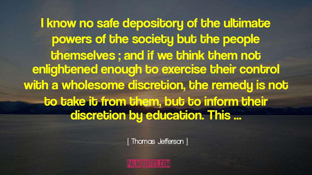 Power Of Wisdom quotes by Thomas Jefferson