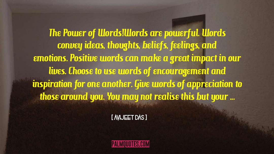 Power Of Words quotes by Avijeet Das