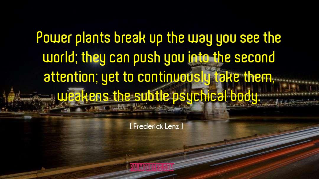 Power Plants quotes by Frederick Lenz