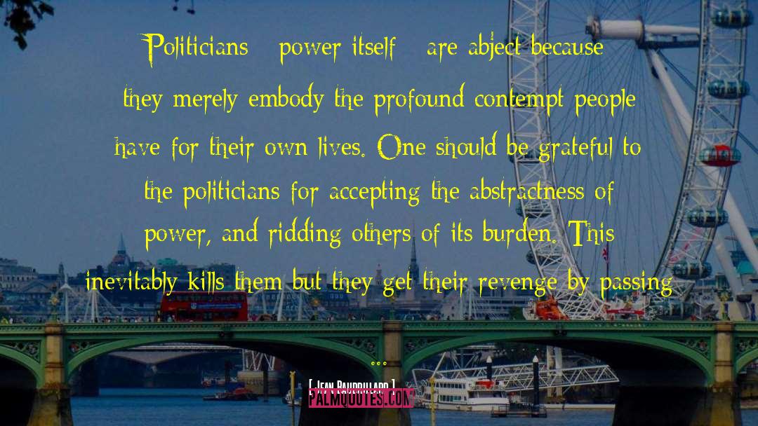 Power Politics quotes by Jean Baudrillard