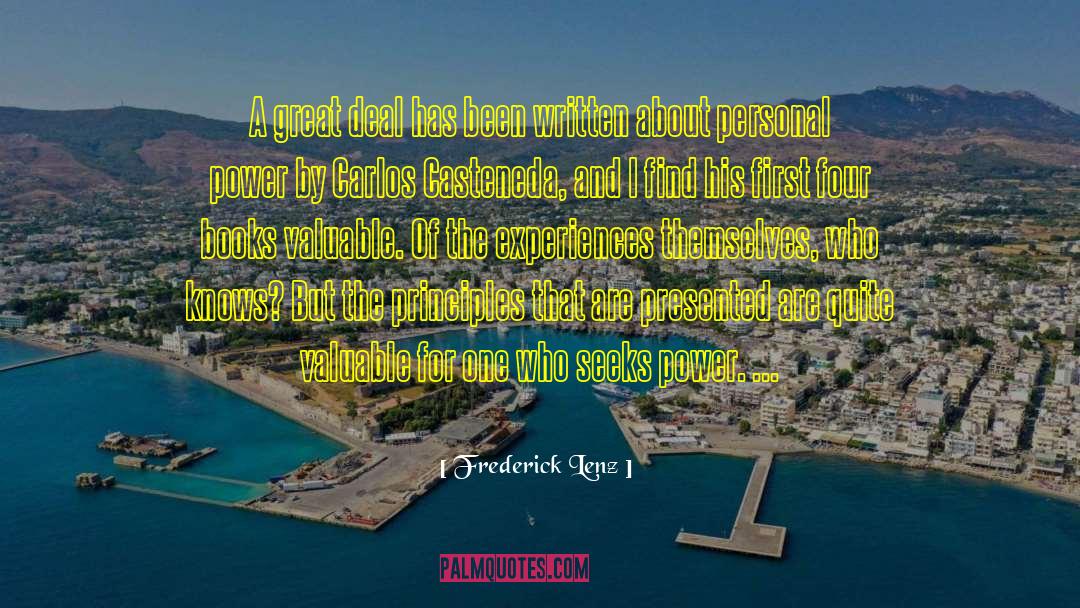 Power Structures quotes by Frederick Lenz