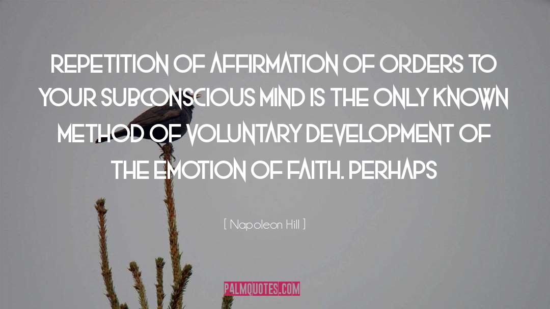 Power Subconscious Mind quotes by Napoleon Hill