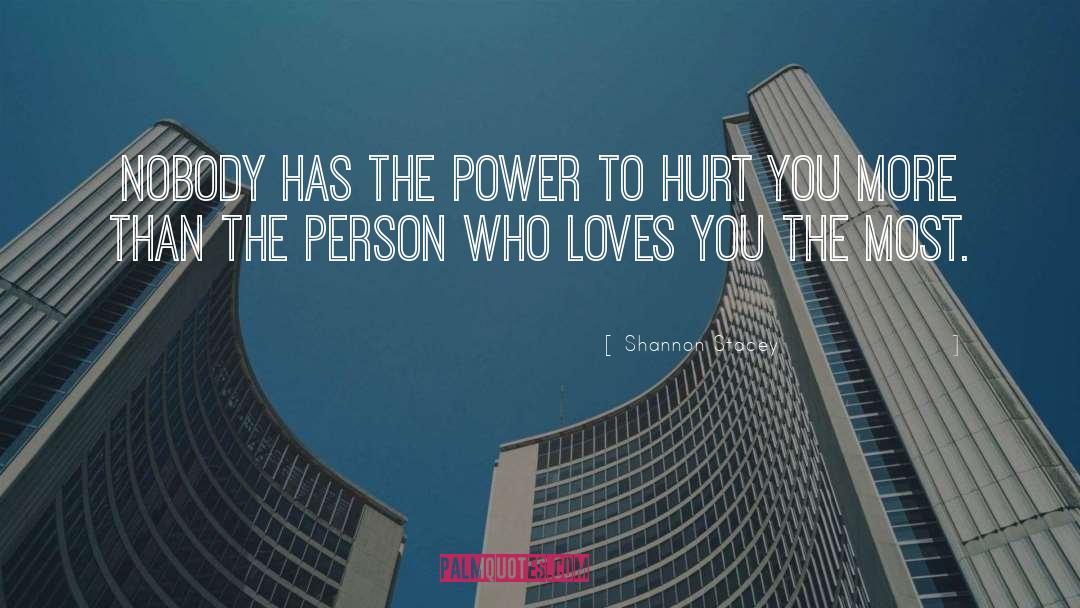 Power To Hurt You quotes by Shannon Stacey