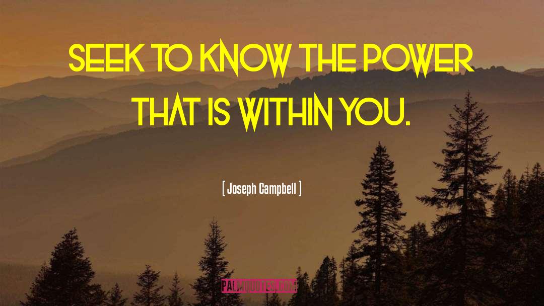 Power Within quotes by Joseph Campbell
