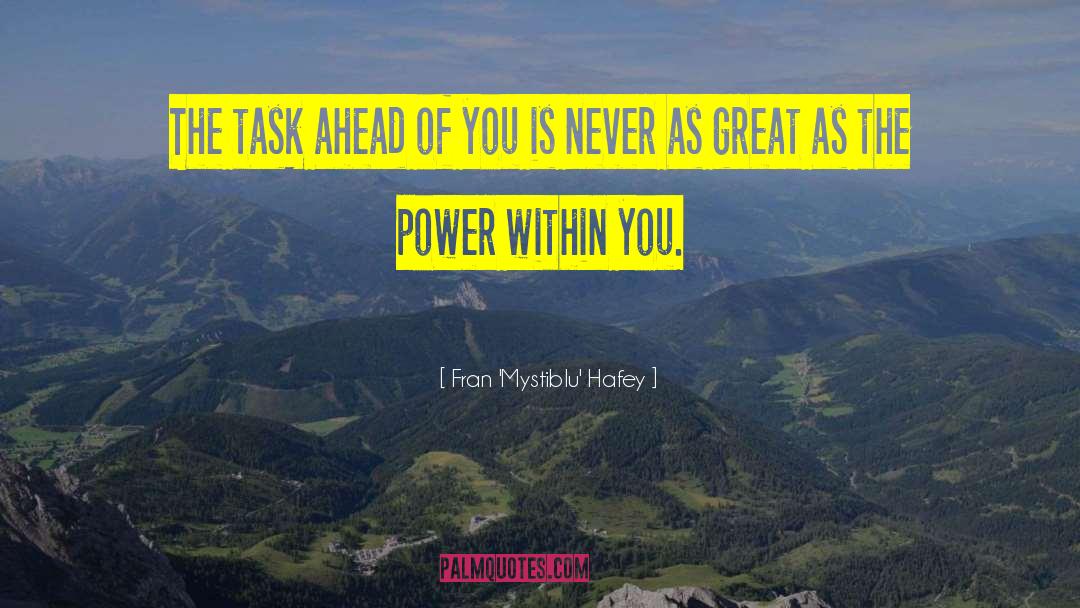 Power Within quotes by Fran 'Mystiblu' Hafey