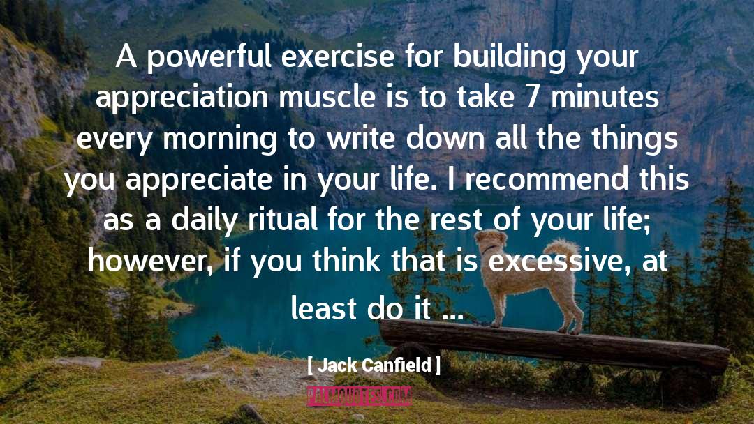 Powerful Exercise quotes by Jack Canfield