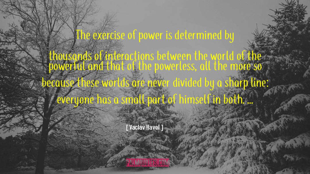 Powerful Exercise quotes by Vaclav Havel