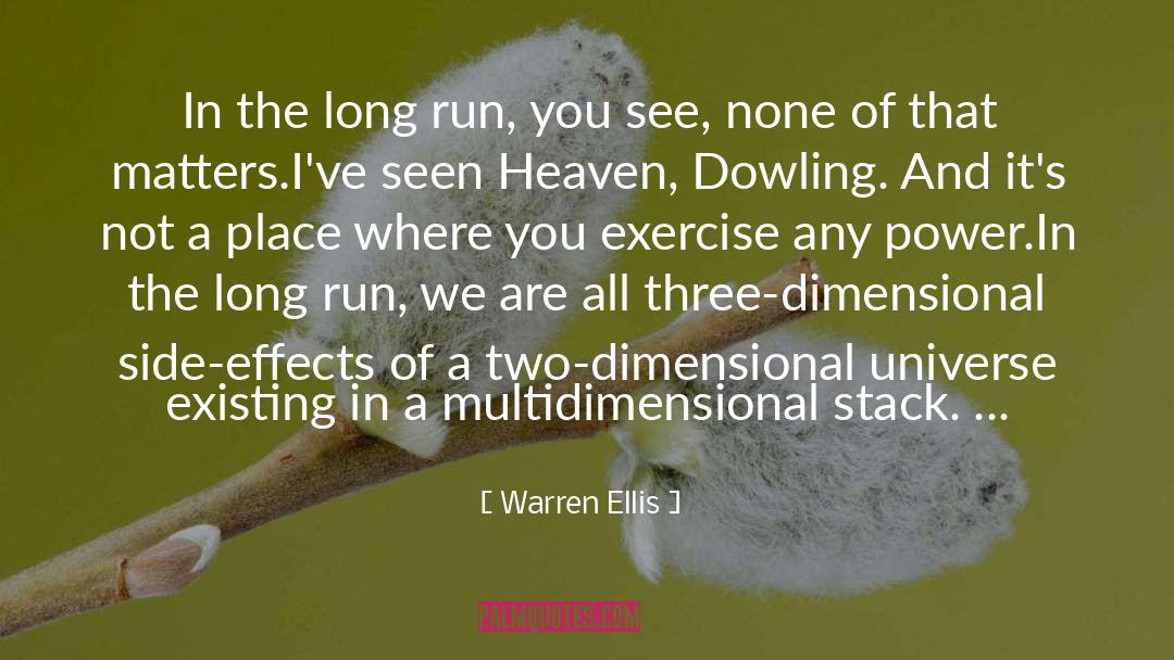 Powerful Exercise quotes by Warren Ellis