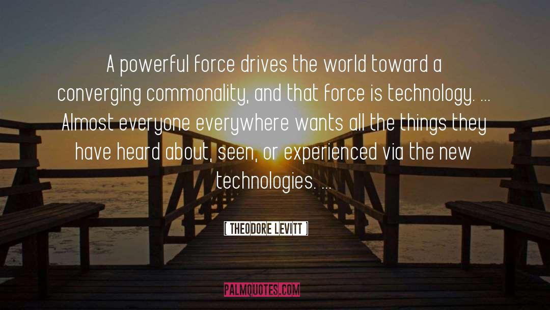 Powerful Force quotes by Theodore Levitt