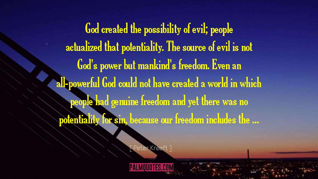 Powerful God quotes by Peter Kreeft