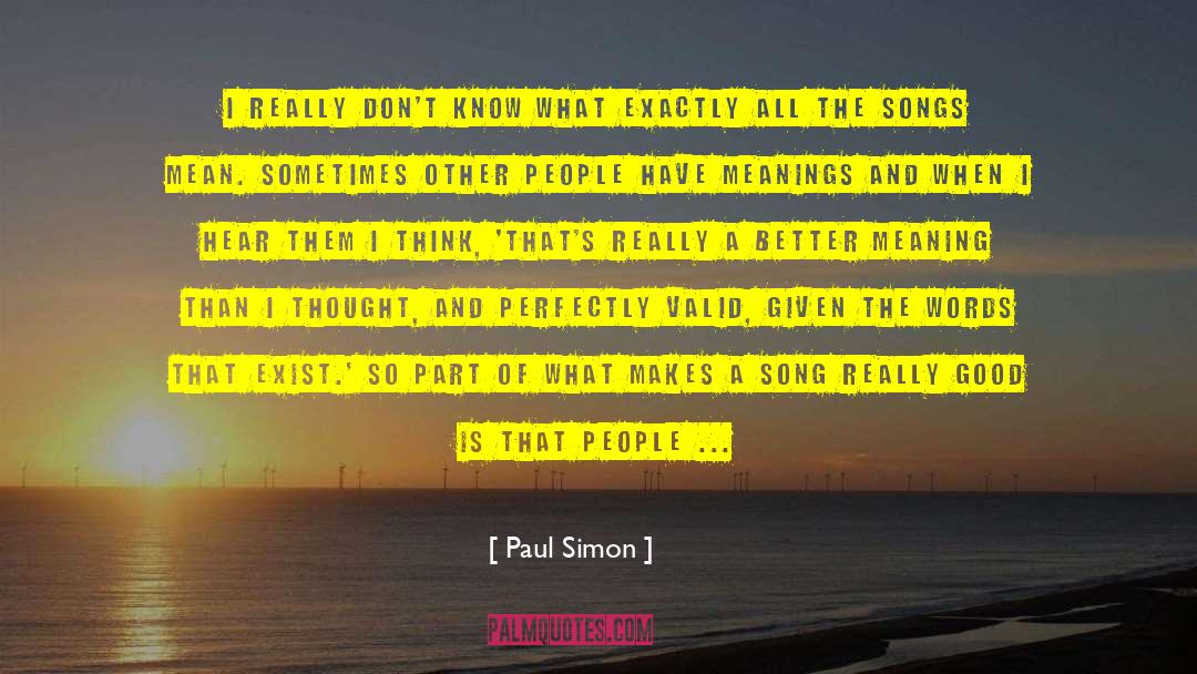 Powerful Meaning quotes by Paul Simon