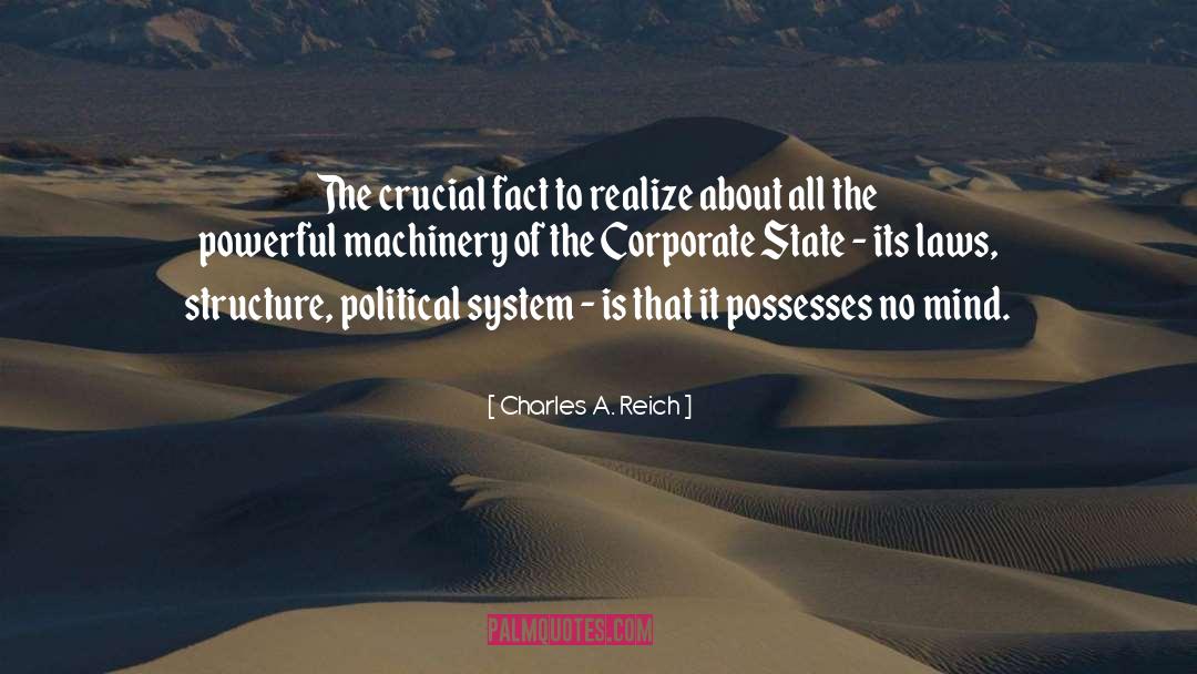 Powerful quotes by Charles A. Reich