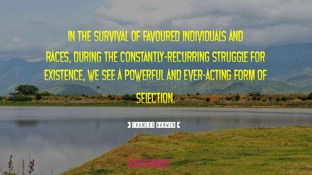 Powerful Survival Fight quotes by Charles Darwin