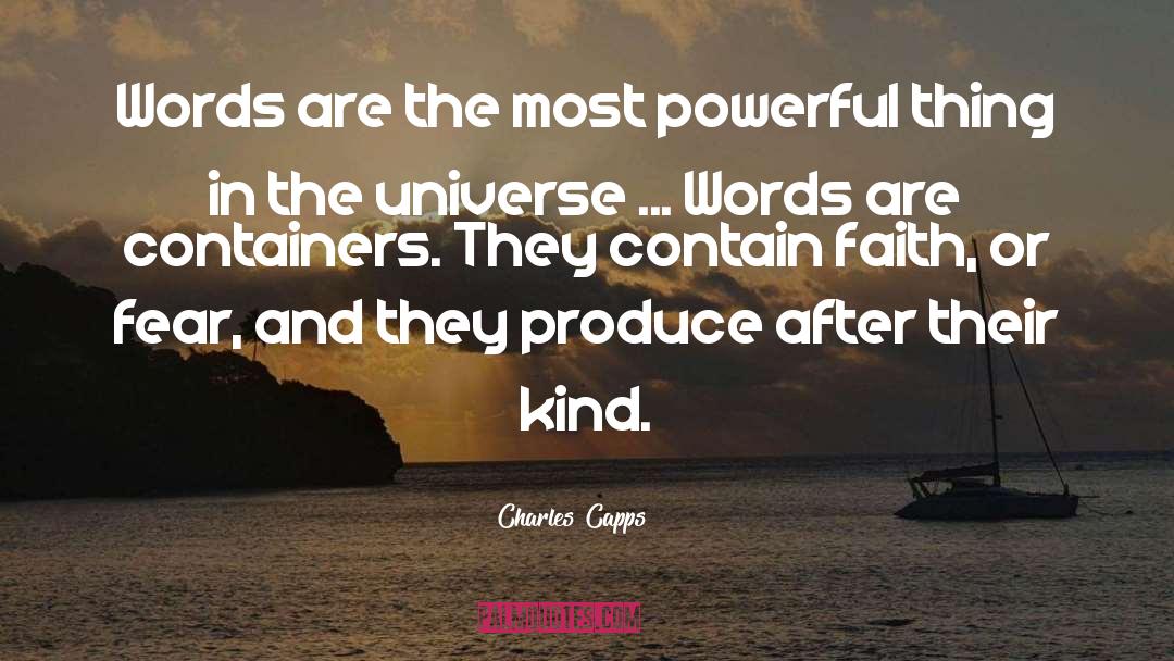 Powerful Writing quotes by Charles Capps