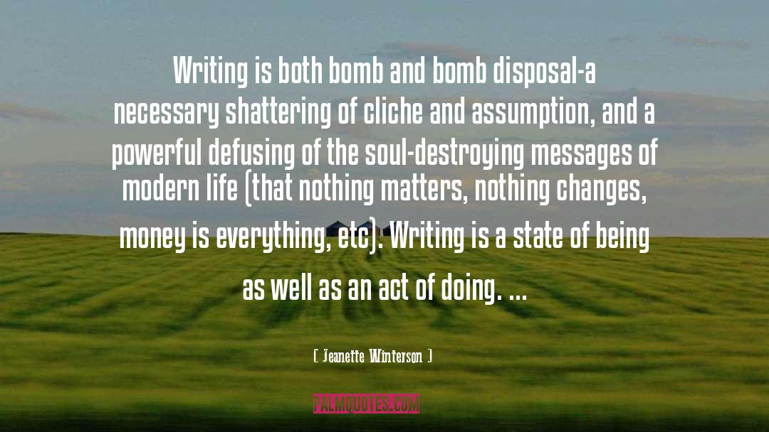 Powerful Writing quotes by Jeanette Winterson