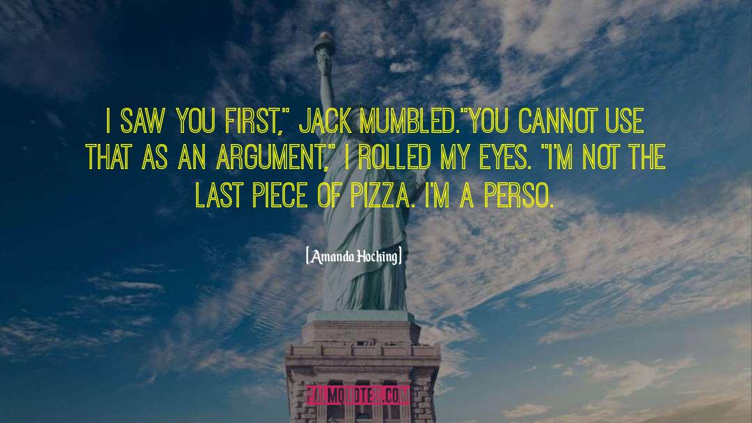 Pozzuoli Pizza quotes by Amanda Hocking