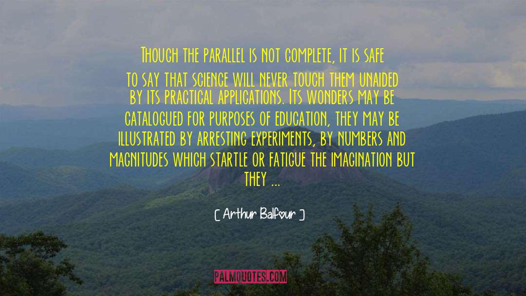 Practical Applications quotes by Arthur Balfour