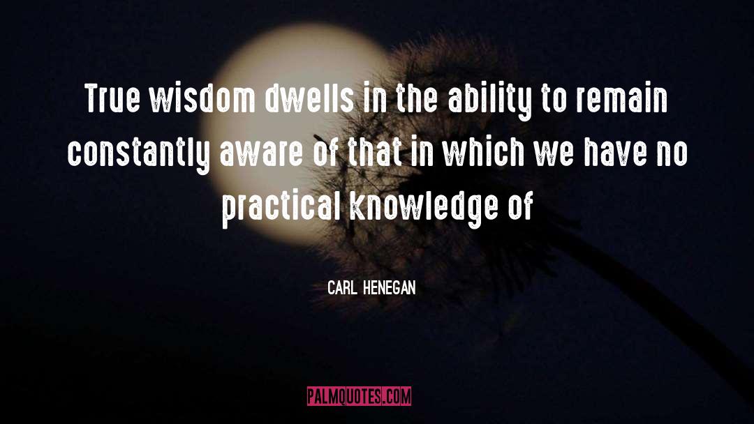 Practical Knowledge quotes by Carl Henegan