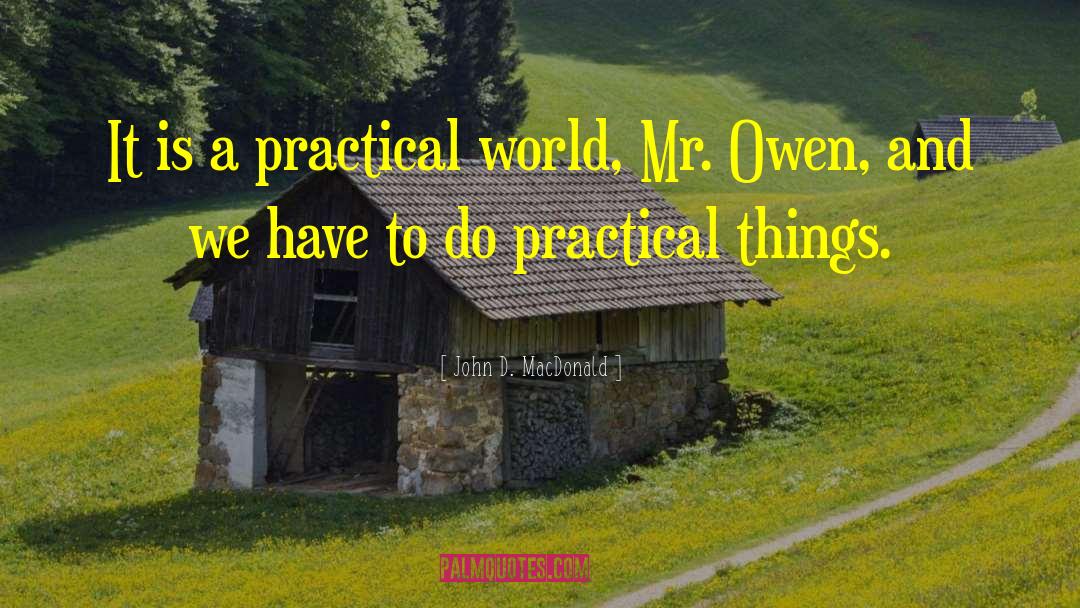 Practical Things quotes by John D. MacDonald