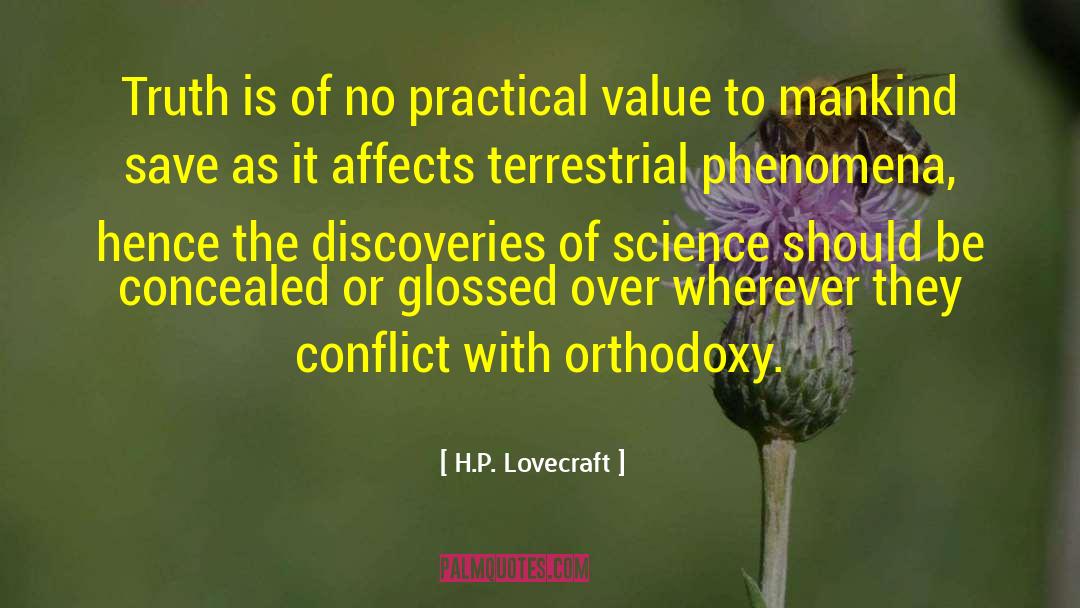 Practical Value quotes by H.P. Lovecraft