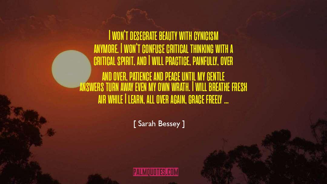 Practice Critical Lens Essay quotes by Sarah Bessey