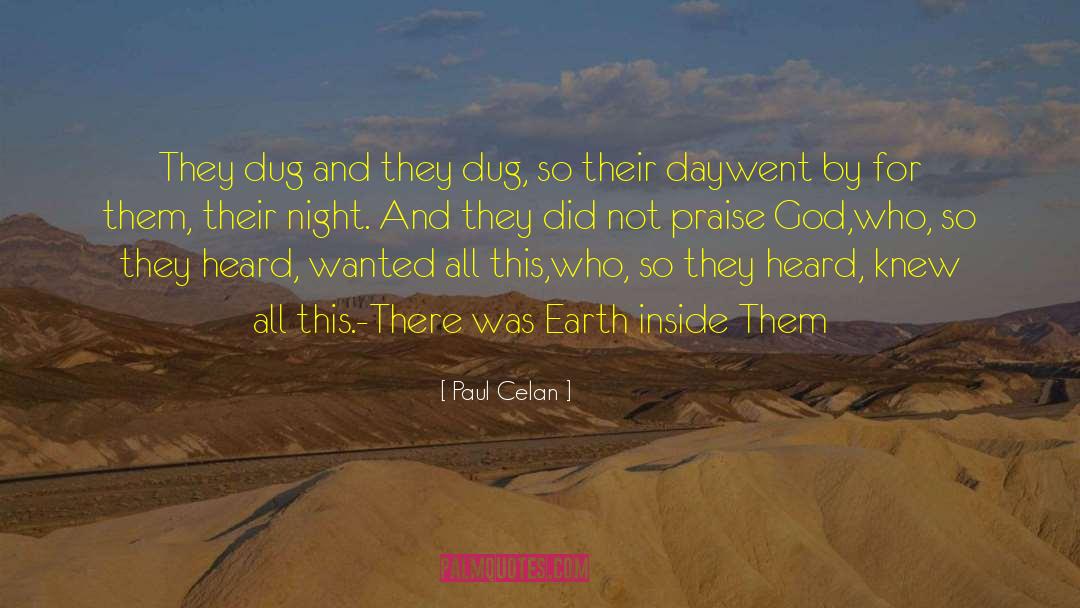 Praise God quotes by Paul Celan
