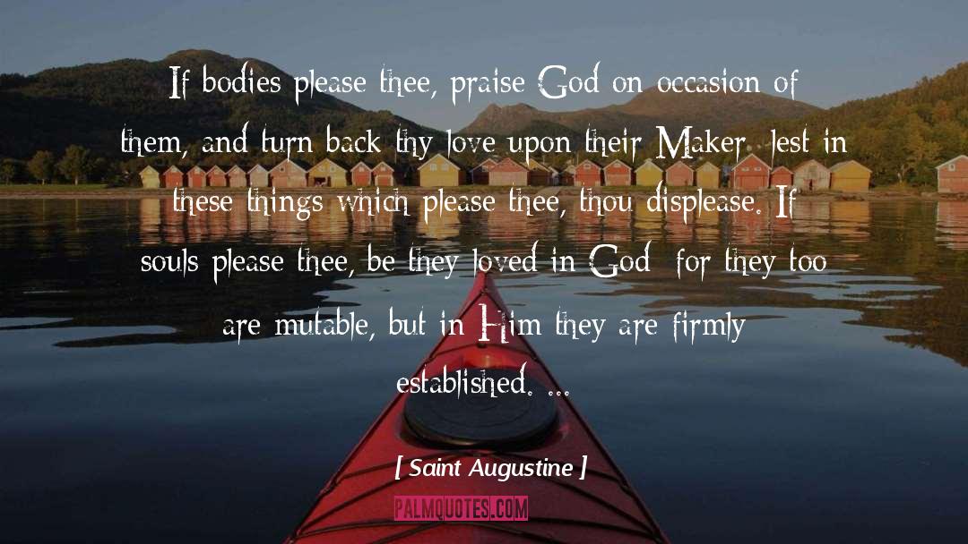 Praise God quotes by Saint Augustine