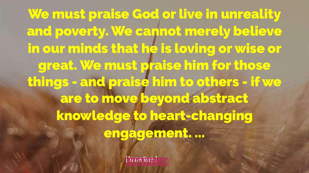 Praise God quotes by Timothy Keller