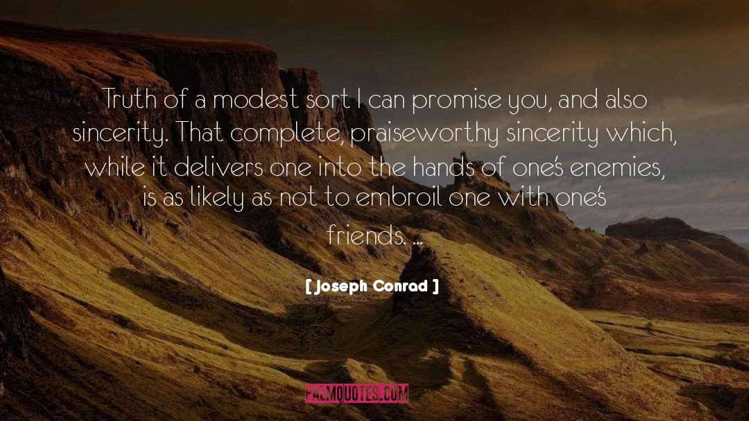 Praiseworthy quotes by Joseph Conrad