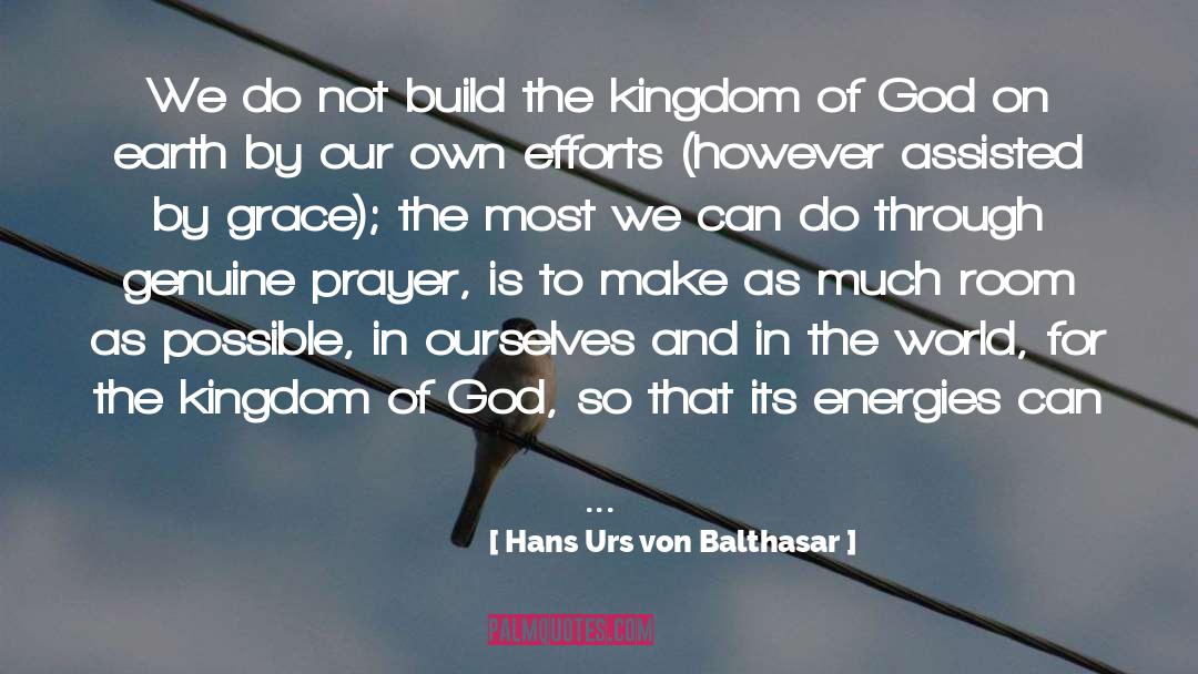 Prayer Habits quotes by Hans Urs Von Balthasar