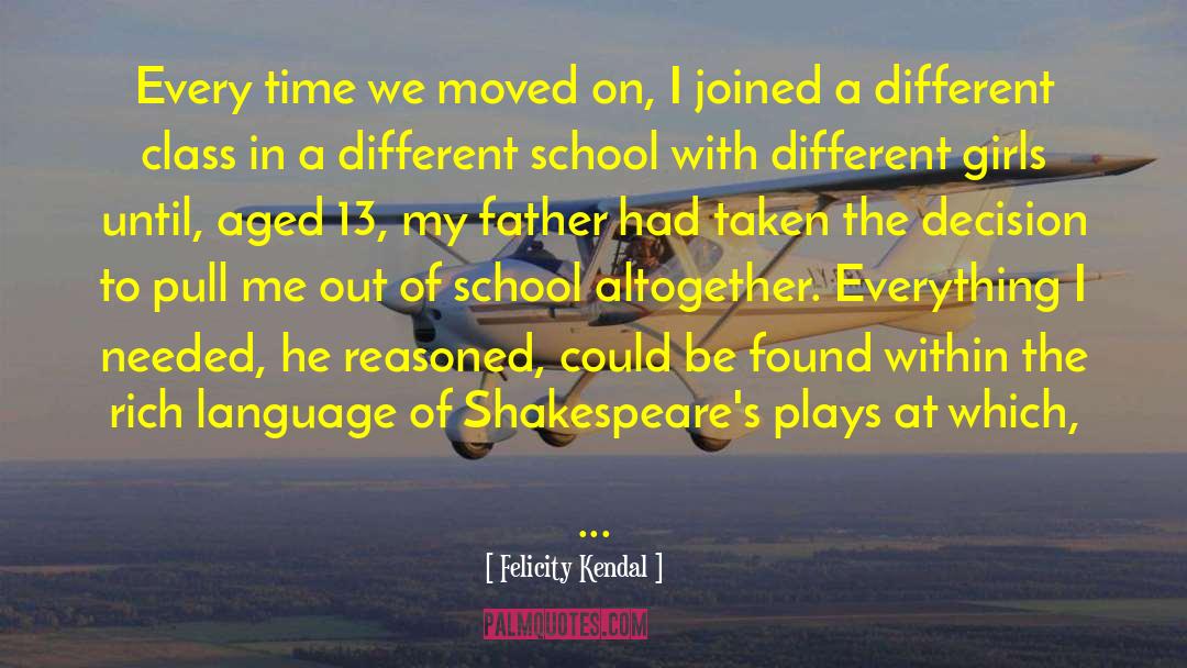 Prayer In School quotes by Felicity Kendal