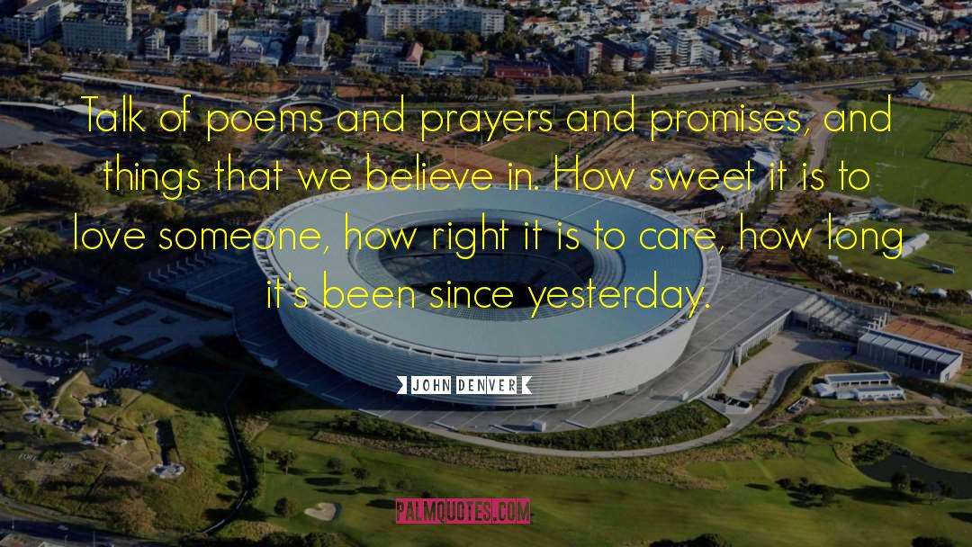 Prayer Of Thanks quotes by John Denver