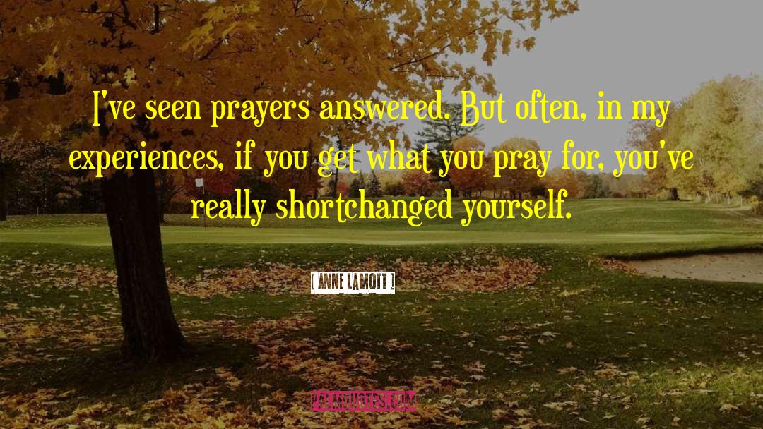 Prayers Answered quotes by Anne Lamott