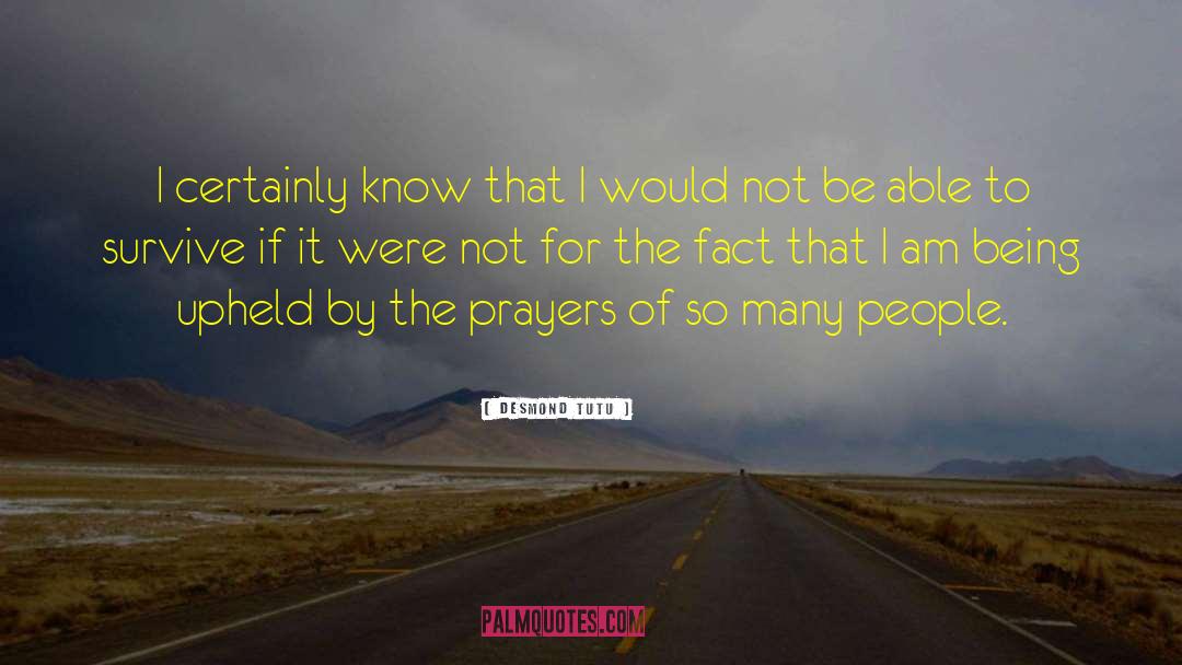 Prayers Answered quotes by Desmond Tutu