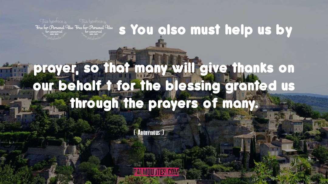 Prayers quotes by Anonymous