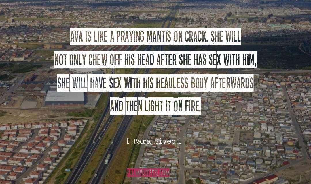 Praying Mantis quotes by Tara Sivec