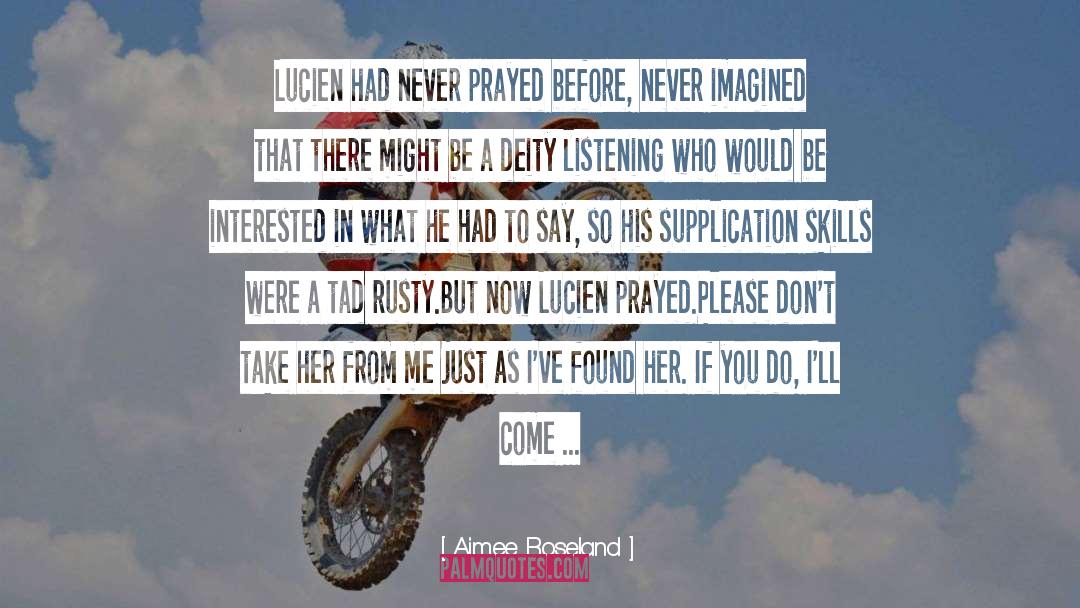 Praying Promises quotes by Aimee Roseland