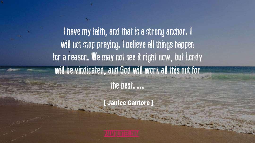 Praying quotes by Janice Cantore