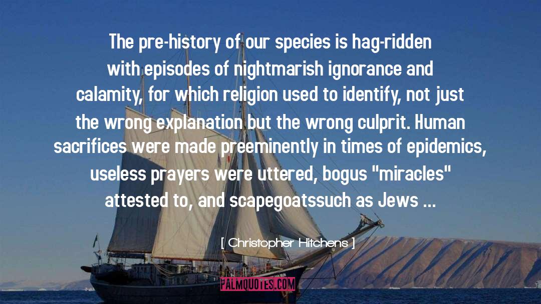 Pre History quotes by Christopher Hitchens
