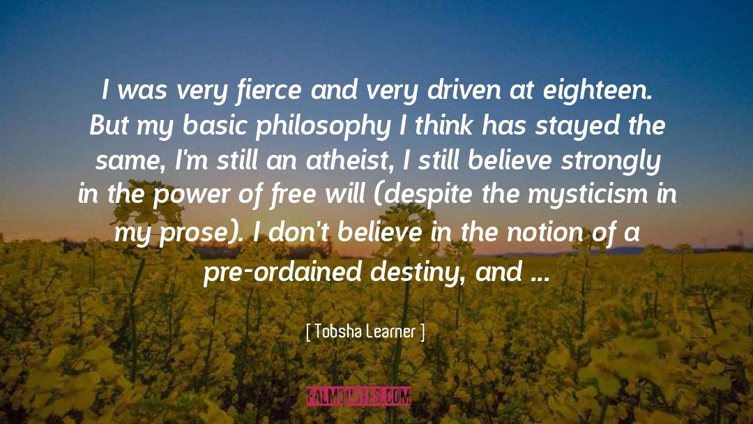 Pre Ordained quotes by Tobsha Learner