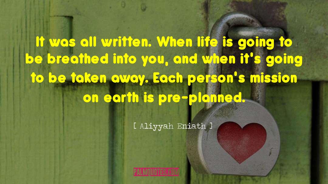 Pre Planned quotes by Aliyyah Eniath