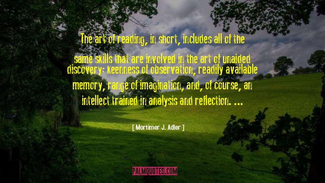 Pre Reading Skills List quotes by Mortimer J. Adler